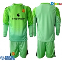 Manchester United Golmanski Rezervni Dres za djecu 2025-26 Dugi Rukav (+ Kratke hlače)
